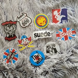 10 Band Stickers
